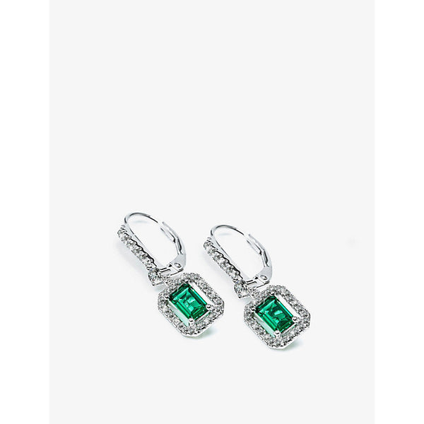 Womens Carat London Moxie sterling-silver and cubic zirconia earrings