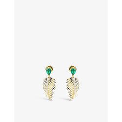 Carat London Palma yellow gold-plated vermeil sterling-silver earrings