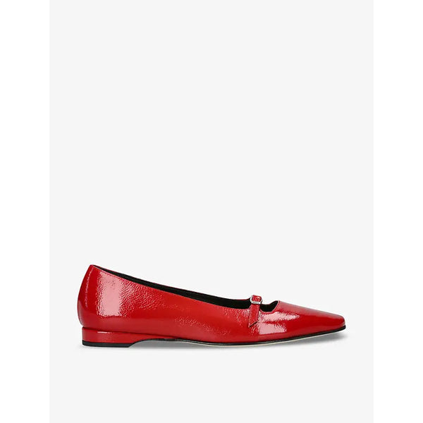 Carel Emile square-toe patent-leather ballerina flats