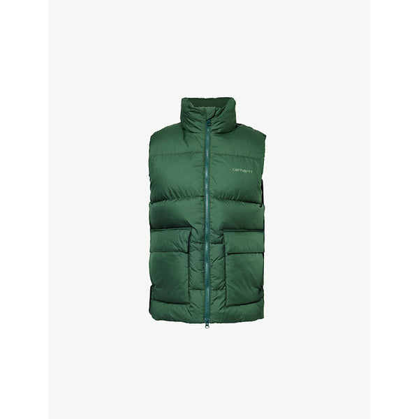 Carhartt WIP Springfield logo-print padded shell-down gilet