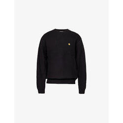 Mens Carhartt Wip Chane logo-embroidered knitted cotton jumper