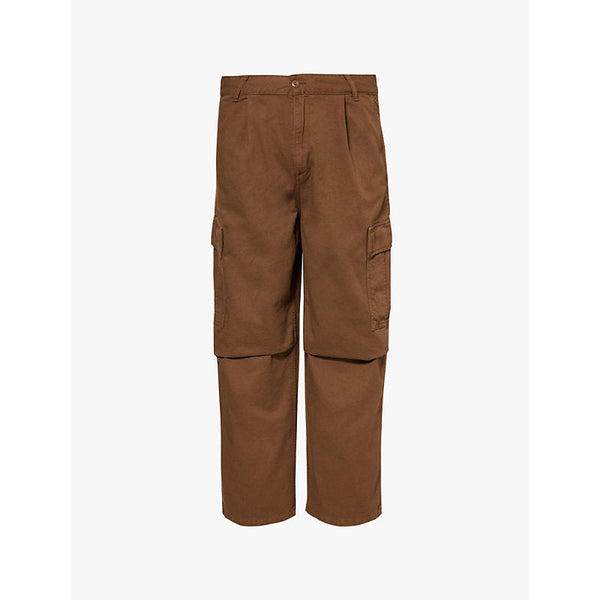  Carhartt Wip Cole flap-pocket wide-leg cotton twill trousers