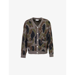  Carhartt Wip Merton camouflage-pattern knitted cardigan