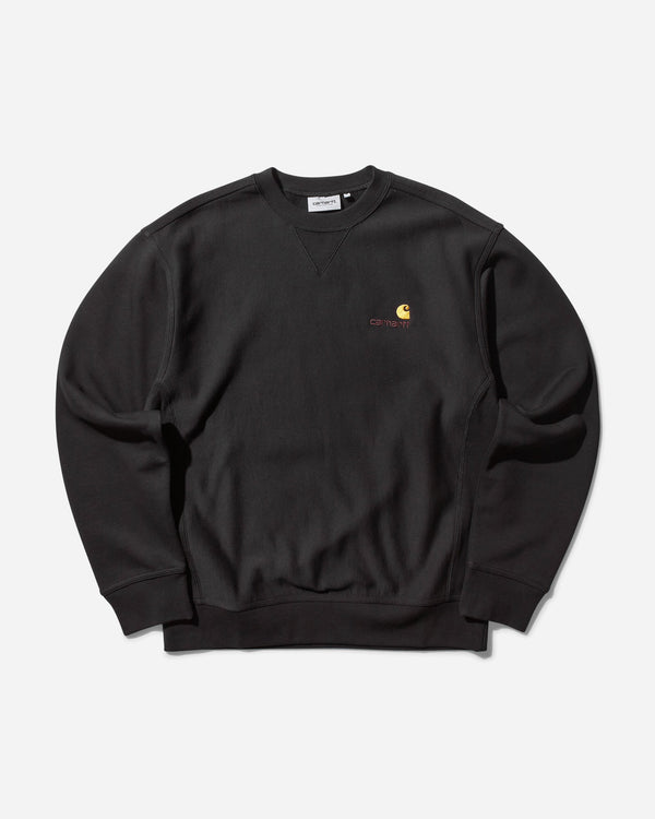 Carhartt WIP Men s American Script Crewneck Sweatshirt Black