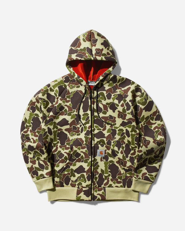 Carhartt WIP Men s Car-Lux Hooded Jacket Camo Duck Green / Turmeric