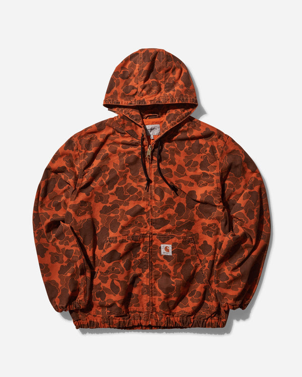 Carhartt WIP Men s Duck Active Jacket Camo Duck Green / Turmeric