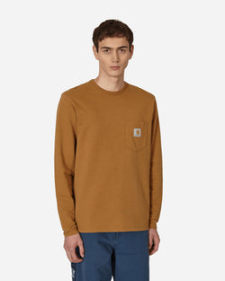 Carhartt WIP Quartersnacks Slub Yarn Pocket Longsleeve T-Shirt Brown