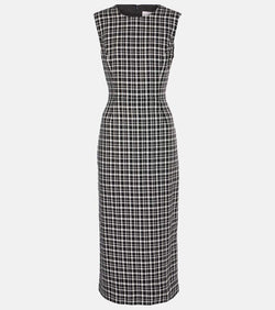 Carolina Herrera Checked midi dress