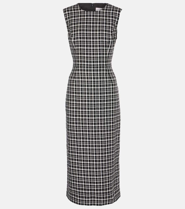 Carolina Herrera Checked midi dress