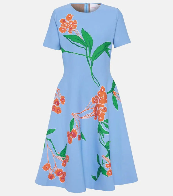 Carolina Herrera Floral midi dress | LYBSTORE