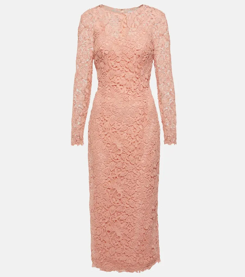 Carolina Herrera Lace midi dress | LYBSTORE