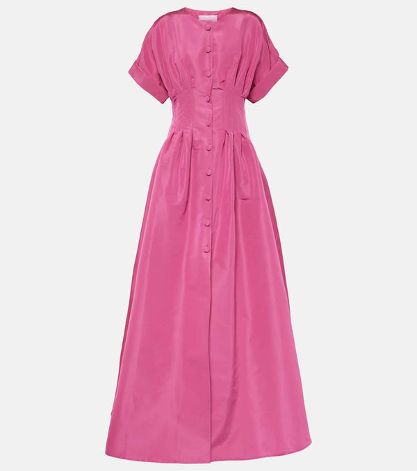 Carolina Herrera Pleated silk gown