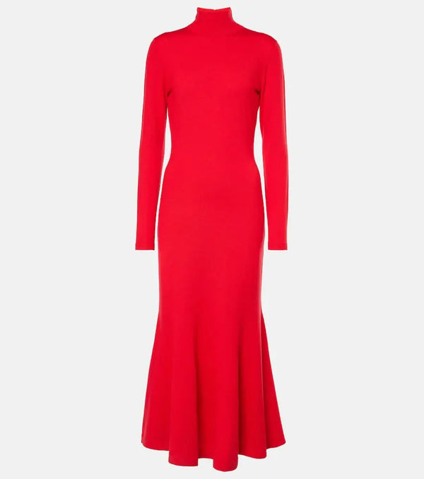 Carolina Herrera Wool turtleneck midi dress