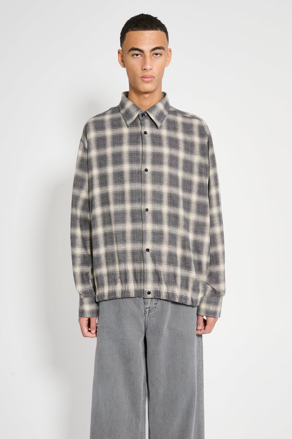 Carter Young Blouson Coaches Jacket Olive Smoke Plaid