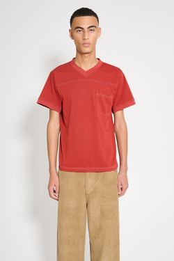 Carter Young Scrimmage Tee Crimson Cream