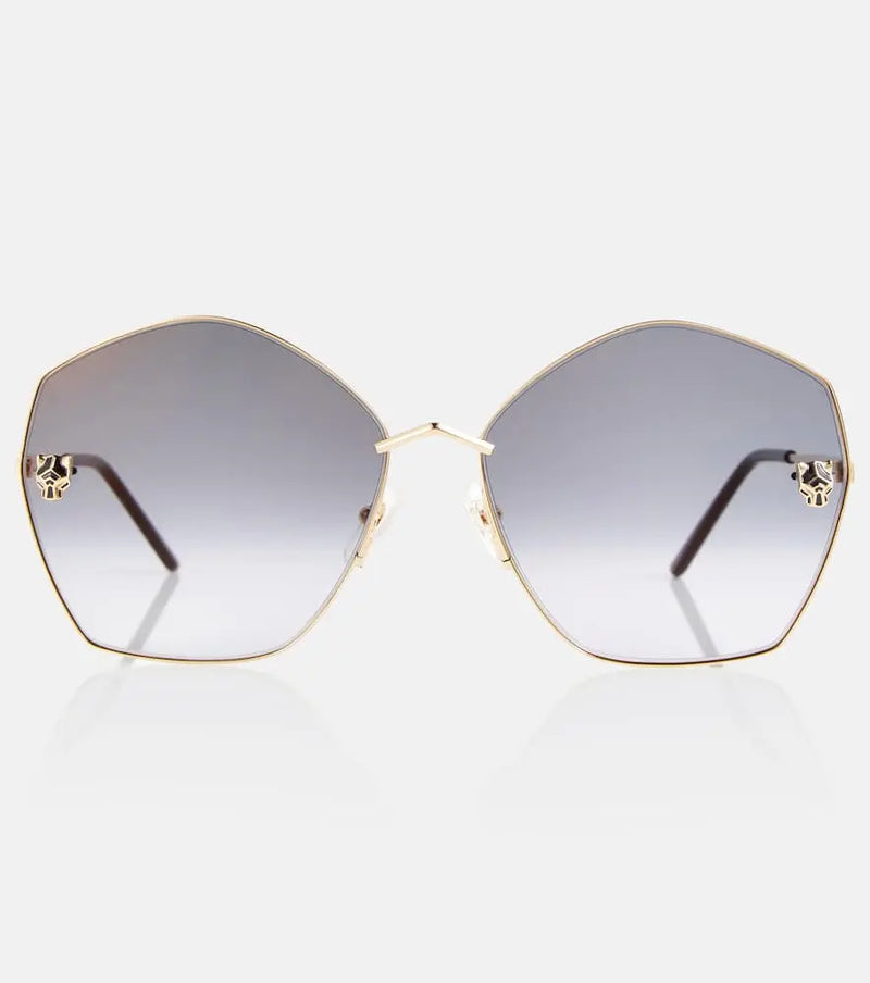 Cartier Eyewear Collection Panthère de Cartier oversized sunglasses