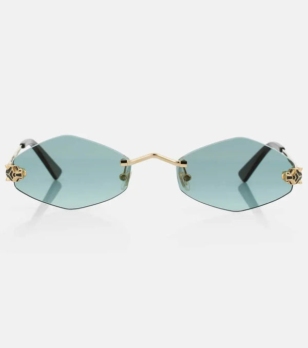 Cartier Eyewear Collection Panthère de Cartier round sunglasses | LYBSTORE