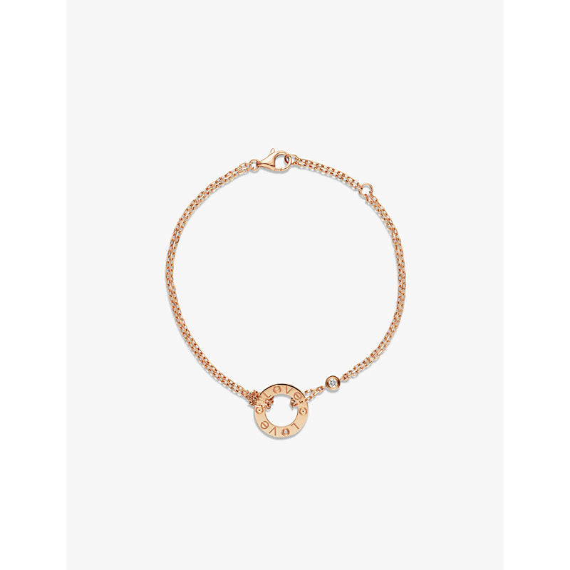 Cartier LOVE 18ct rose-gold and 2 diamonds bracelet