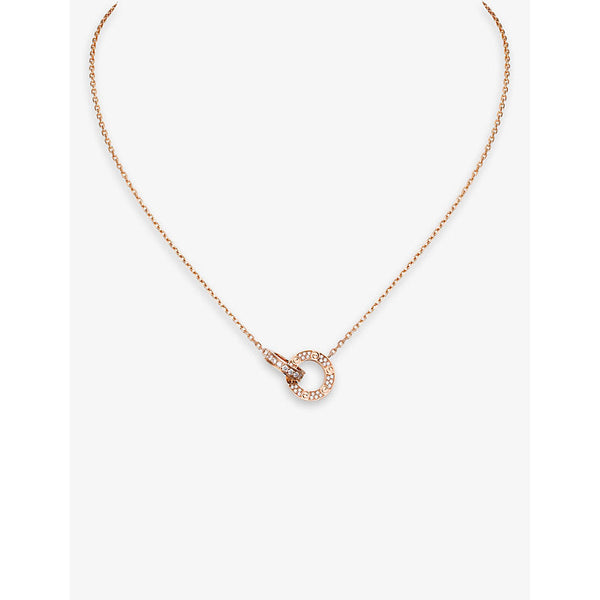 Cartier LOVE 18ct rose-gold and diamond necklace