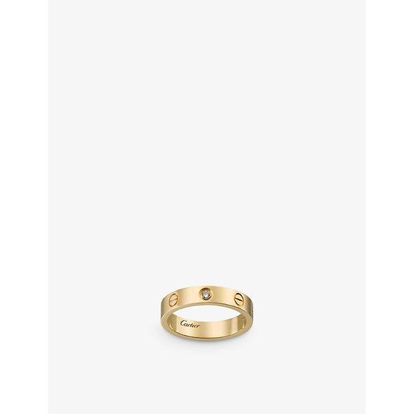 Cartier Mini LOVE 18ct yellow-gold and 1 diamond wedding band