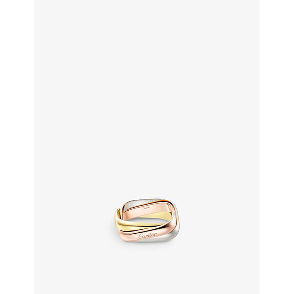 Cartier Trinity 18ct white, rose and yellow-gold ring | LYBSTORE