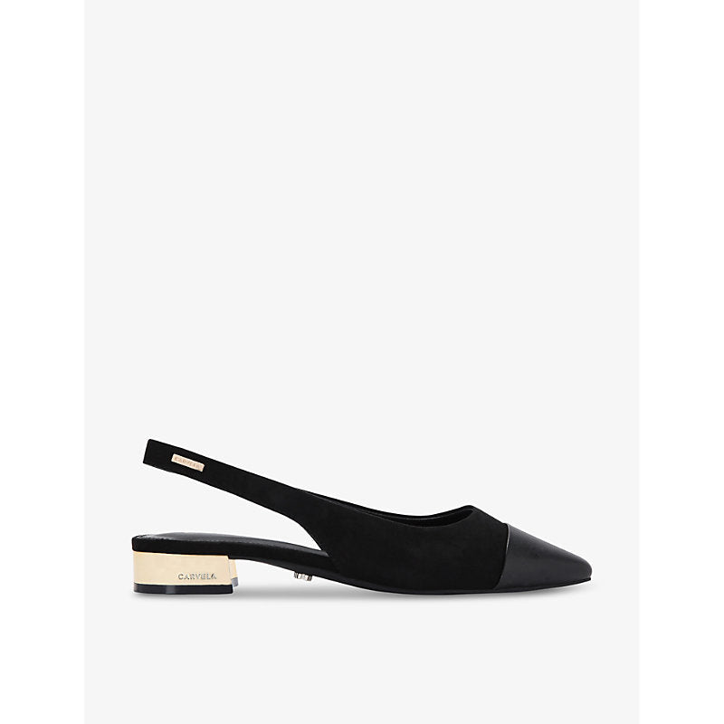 Carvela Amelia sling-back faux-leather pumps