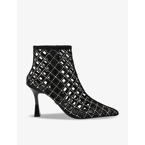 Carvela Blaze rhinestone-embellished faux-suede ankle boots