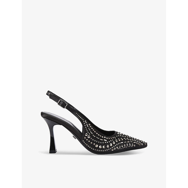 Carvela Catwalk gem-embellished heeled woven slingbacks | LYBSTORE