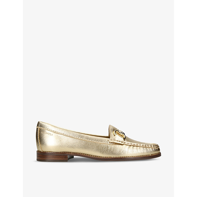 Womens Carvela Comfort Click horsebit-chain leather loafers