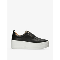 Carvela Connected Laceless platform leather trainers