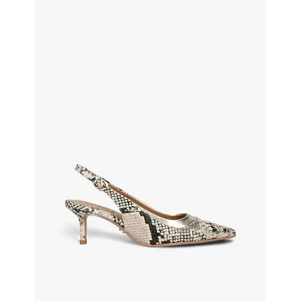 Carvela Countess animal-pattern faux-leather sling-back heels | Carvela