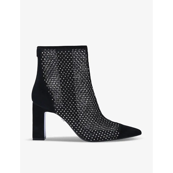 Carvela Hotsox Point rhinestone-embellished mesh ankle boots