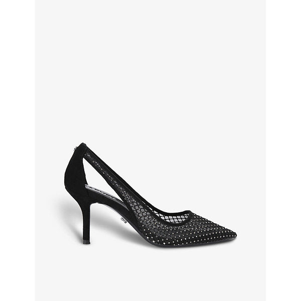 Womens Carvela Hotsox crystal-embellished mesh heeled court shoes