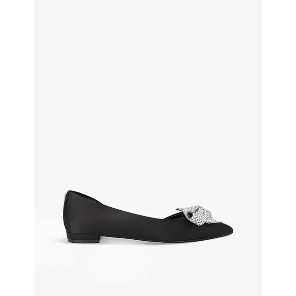 Carvela Regal bow-embellished satin ballet flats