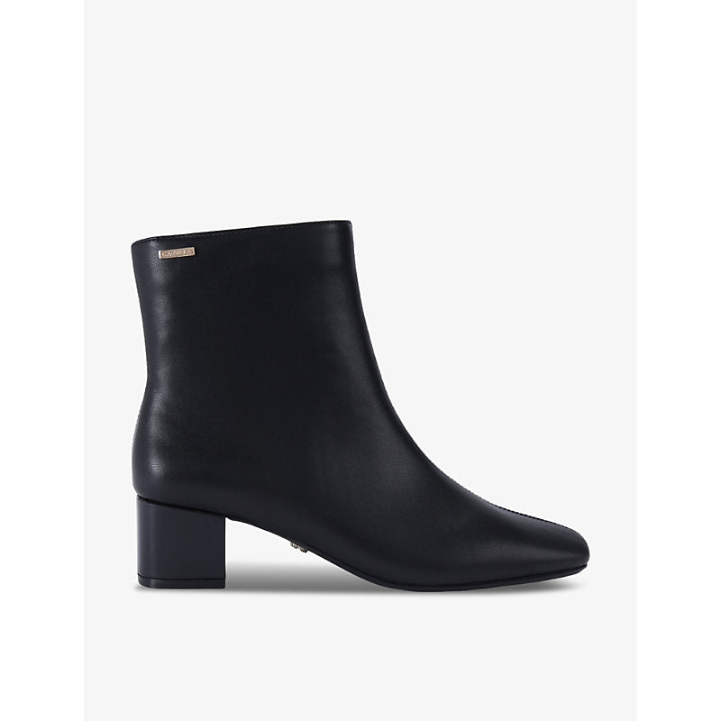 Carvela Rene logo-badge heeled leather ankle boots