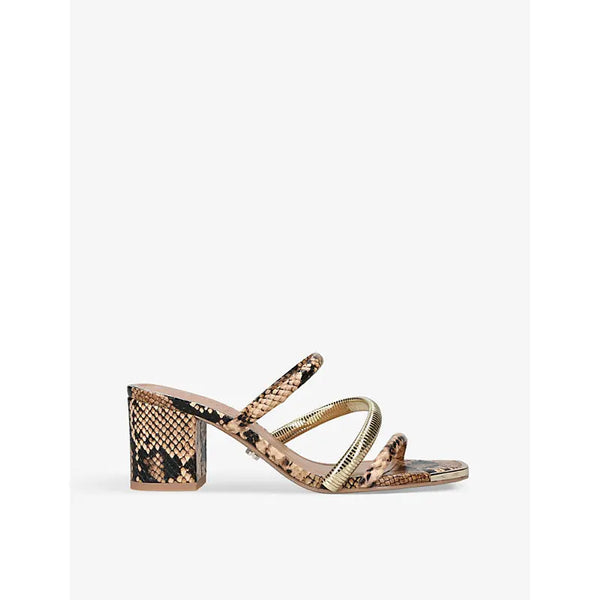 Carvela Roma snake-print faux-leather heeled sandals | Carvela