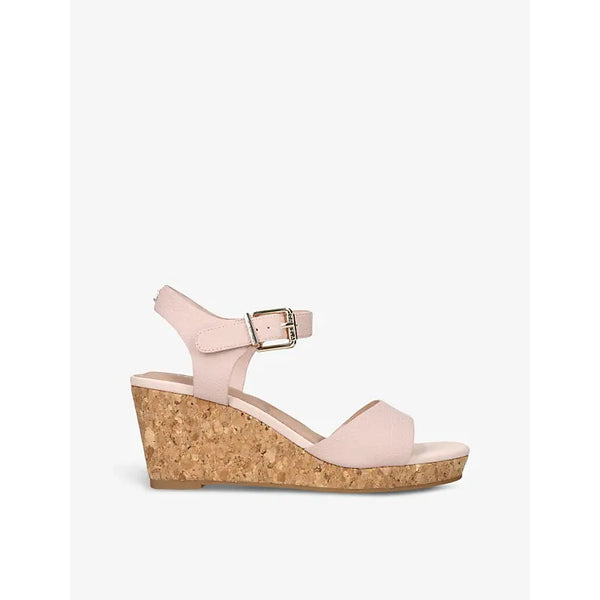 Carvela Sadie stud-embellished leather wedge sandals | Carvela