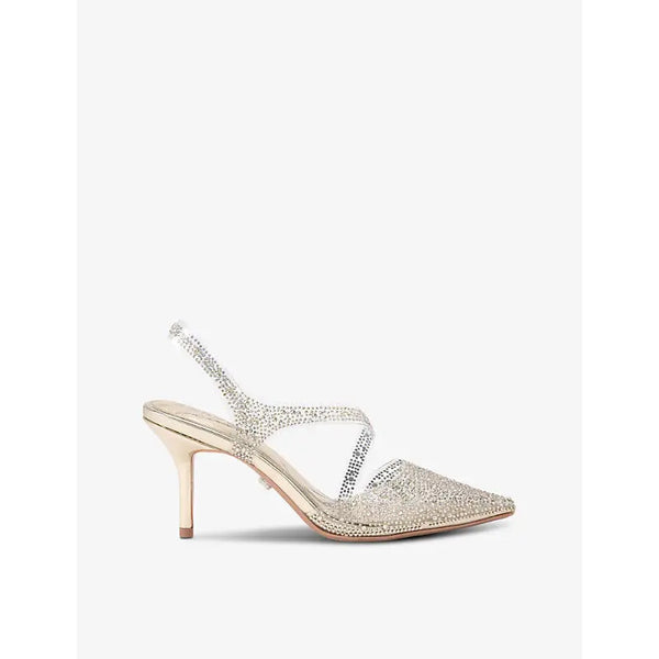 Carvela Symmetry crystal-embellished vinyl heeled courts | Carvela