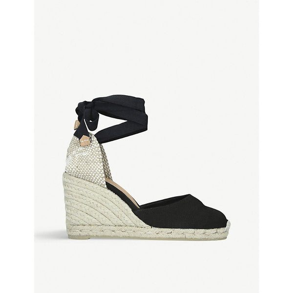 Castaner Carina cotton-canvas wedge espadrilles | LYBSTORE