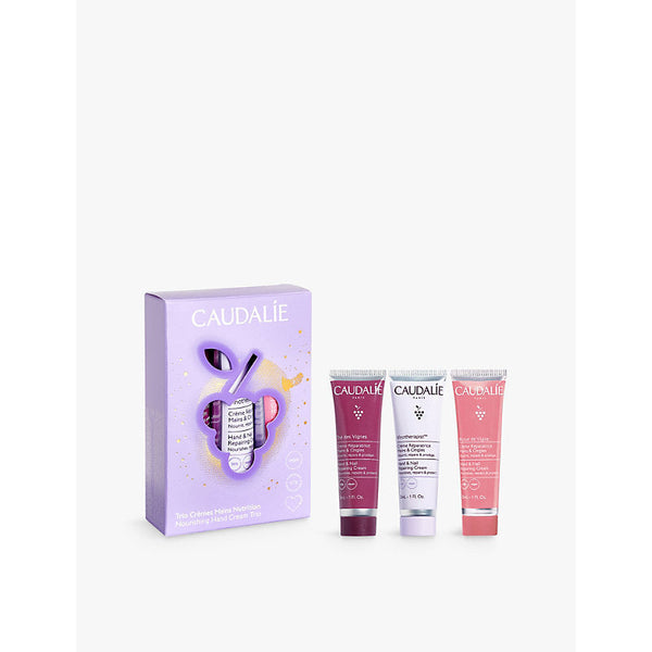 Caudalie The Nourishing Hand Cream Trio set worth £15 | LYBSTORE