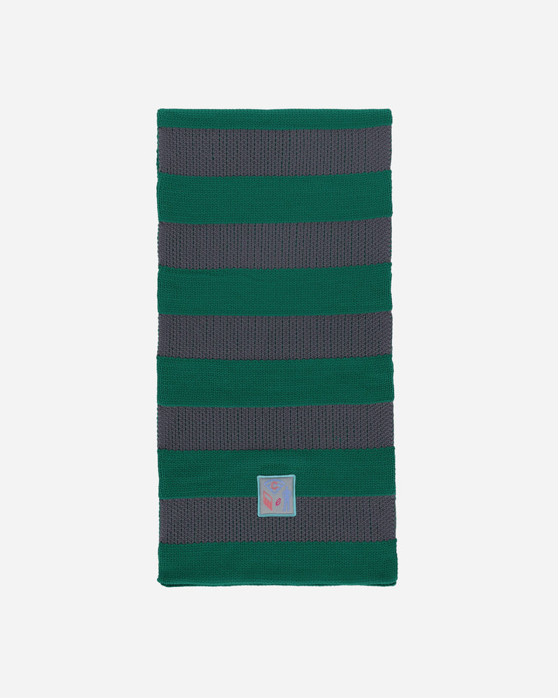 Cav Empt Poly Knit Stripe Scarf Green