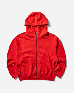 Cav Empt Men s DBL Knit Zip Hoodie Red