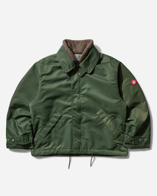 Cav Empt Men s Boa Inner Zip Jacket Green