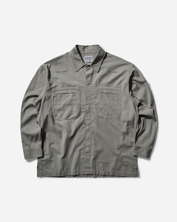 Cav Empt Men s Cotton Casual Shirt Grey