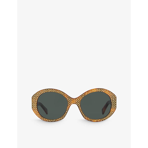 Celine CL000415 round-frame acetate sunglasses | LYBSTORE