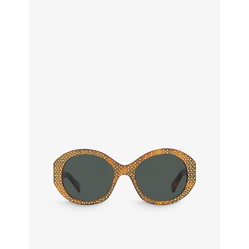 Celine CL000415 round-frame acetate sunglasses | LYBSTORE