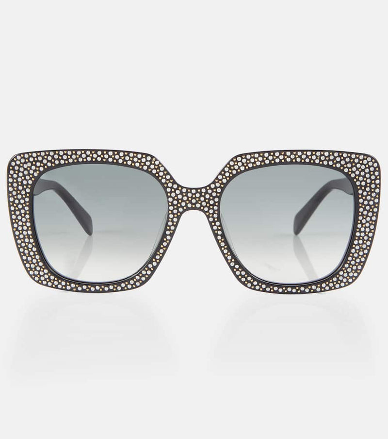 Celine Eyewear Embellished square sunglasses