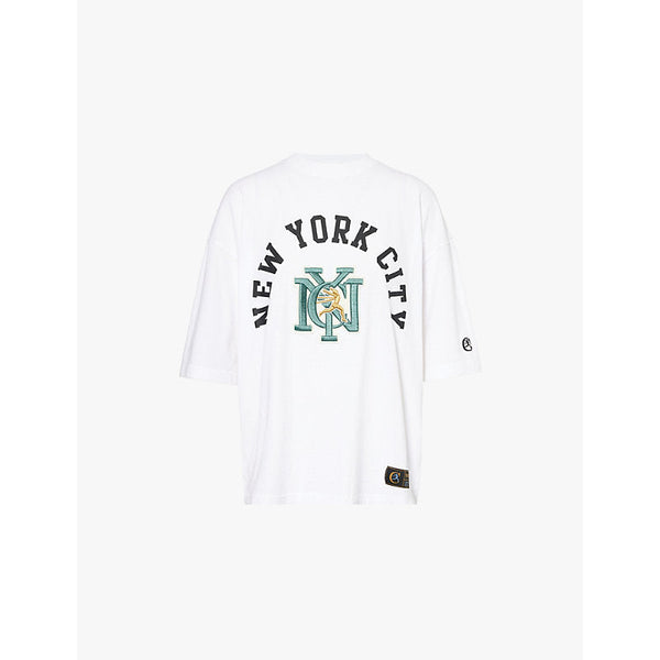  Champion NYC-embroidered relaxed-fit cotton-jersey T-shirt