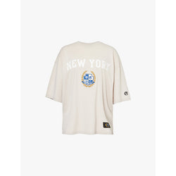 Womens Champion New York brand-embroidered cotton-jersey T-shirt