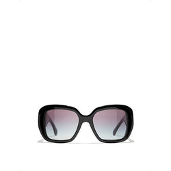 Womens Chanel CH5512 square-frame acetate sunglasses